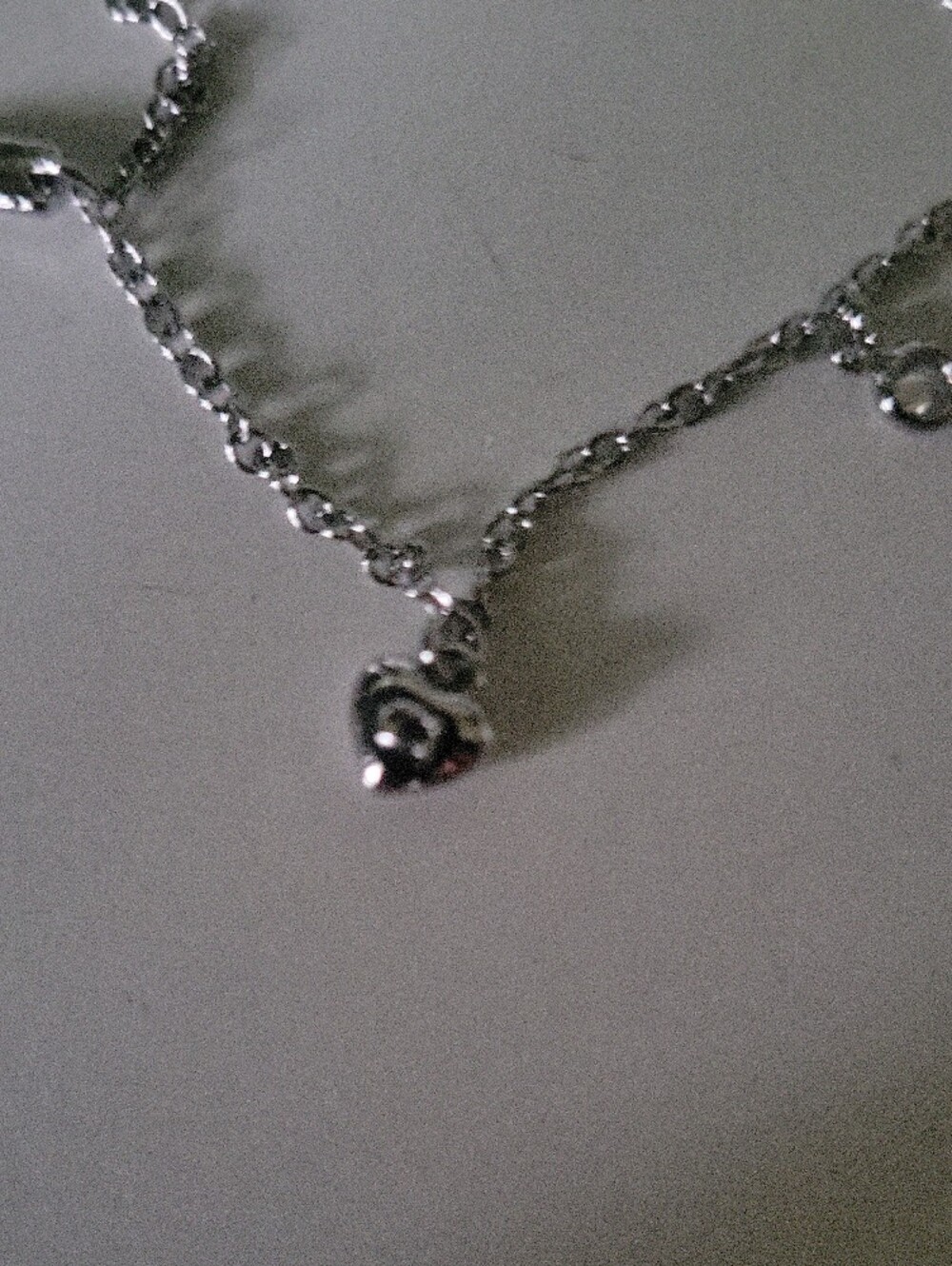 Coach Silver Tone Charm Bracelet Signature C Logo Heart - Picture 5 of 8